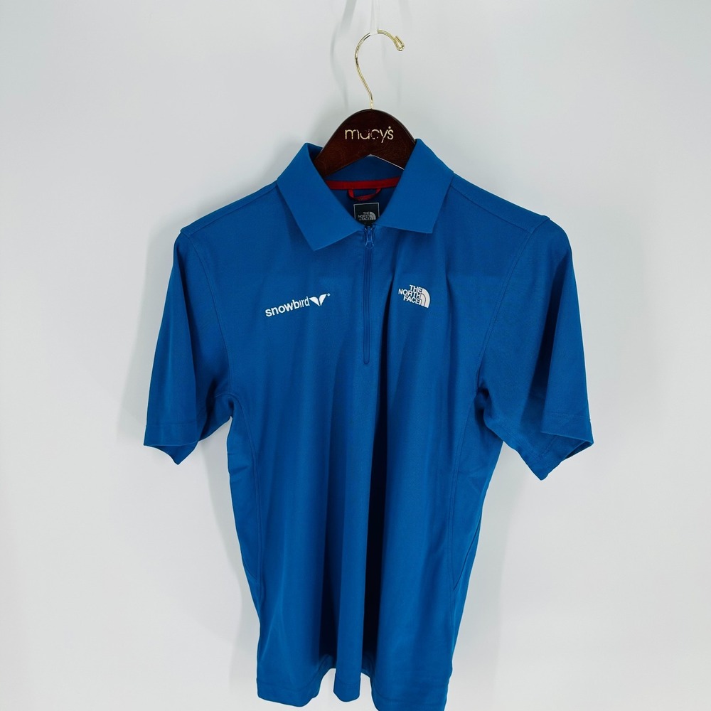 The North Face Snowbird 1/4 Zip Classic Pullover‎ Polo Shirt Blue Size XS